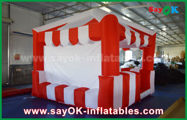 बच्चों के लिए लाल और सफेद 210 डी ऑक्सफोर्ड कपड़ा Inflatable उछाल