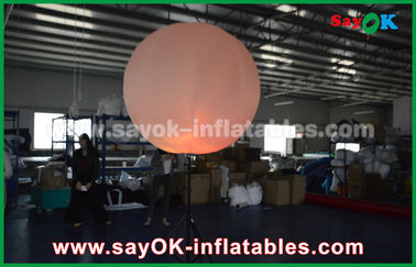 नायलॉन कपड़ा Inflatable प्रकाश सजावट / हलोजन या एलईडी लाइट ऊपर गुब्बारे