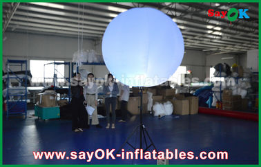 नायलॉन कपड़ा Inflatable प्रकाश सजावट / हलोजन या एलईडी लाइट ऊपर गुब्बारे