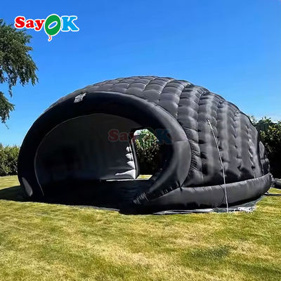8 मीटर 26 फीट टिकाऊ ऑक्सफोर्ड कपड़े बड़े inflatable इग्लू गुंबद तम्बू हवा ब्लोअर के साथ