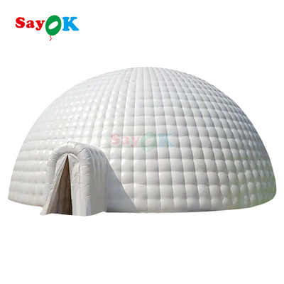 आउटडोर पार्टी इवेंट खेल के लिए पीवीसी टारपॉलिन 12m 40ft विशाल inflatable इग्लू टेंट गुंबद
