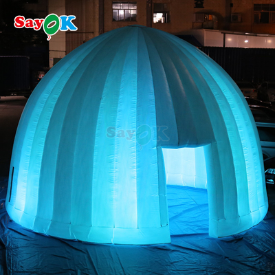 आउटडोर पार्टी इवेंट क्लब शादी के लिए पोर्टेबल बड़े इग्लू टेंट inflatable गुंबद