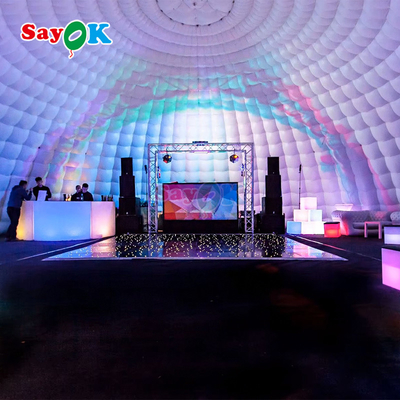 आउटडोर पार्टी इवेंट क्लब शादी के लिए पोर्टेबल बड़े इग्लू टेंट inflatable गुंबद