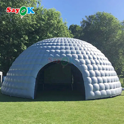 आउटडोर पार्टी इवेंट क्लब शादी के लिए पोर्टेबल बड़े इग्लू टेंट inflatable गुंबद