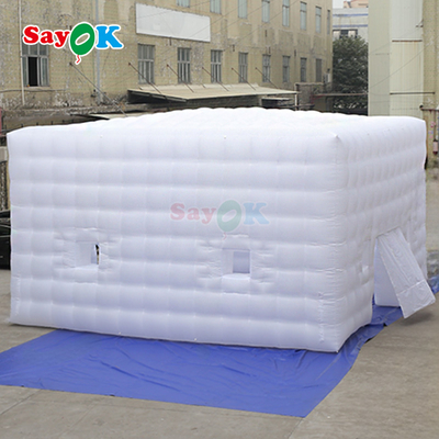 8m वर्ग कैंपिंग टेंट एलईडी 80 लोगों के लिए inflatable तम्बू आउटडोर पार्टी घटना