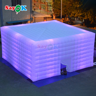 100 लोग विशाल एलईडी आउटडोर पार्टी इवेंट डिस्को inflatable तम्बू