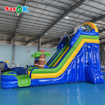 थोक कार्टून inflatable trampoline स्लाइड विशाल inflatable बाउंसर स्लाइड बड़े वयस्क inflatable पानी स्लाइड पूल के साथ
