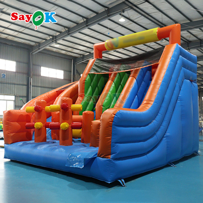 विशाल inflatable स्लाइड पीवीसी inflatable सूखी डबल स्लाइड वाणिज्यिक inflatable स्लाइड उछाल घर किराए पर