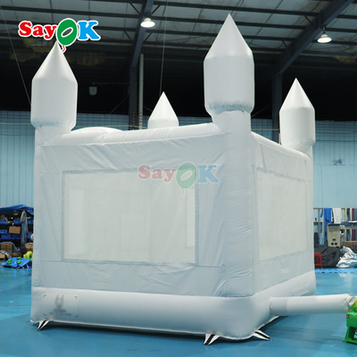सफेद inflatable उछाल inflatable घर उछाल महल उछाल महल आउटडोर पार्टी शादी समारोह के लिए inflatable