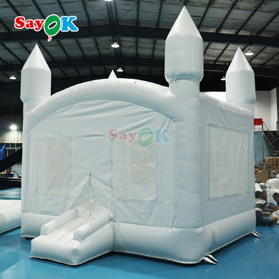 सफेद inflatable उछाल inflatable घर उछाल महल उछाल महल आउटडोर पार्टी शादी समारोह के लिए inflatable