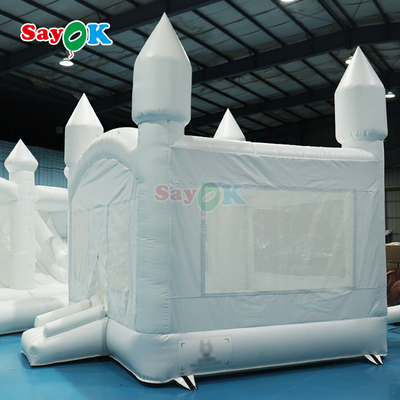 सफेद inflatable उछाल inflatable घर उछाल महल उछाल महल आउटडोर पार्टी शादी समारोह के लिए inflatable