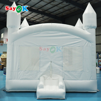 सफेद inflatable उछाल inflatable घर उछाल महल उछाल महल आउटडोर पार्टी शादी समारोह के लिए inflatable