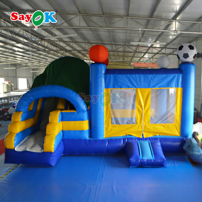 स्लाइड के साथ वाणिज्यिक ग्रेड inflatable बाउंस हाउस बाउंस हाउस पार्क खिलौना के लिए बाउंस महल