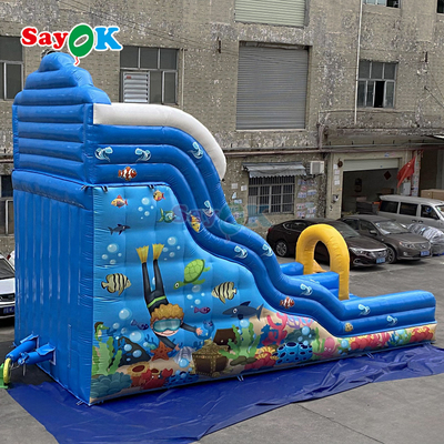 वाणिज्यिक inflatable पानी स्लाइड आउटडोर खेल के लिए बच्चों के लिए हटाने योग्य पानी स्लाइड के साथ बड़े inflatable स्लाइड