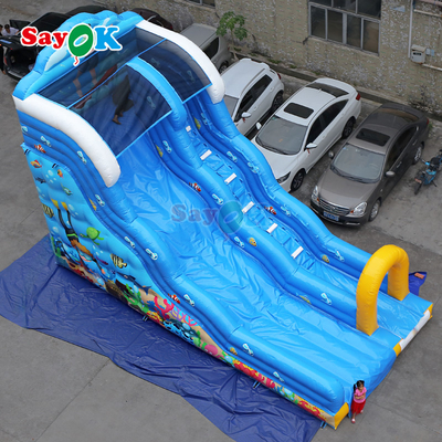 वाणिज्यिक inflatable पानी स्लाइड आउटडोर खेल के लिए बच्चों के लिए हटाने योग्य पानी स्लाइड के साथ बड़े inflatable स्लाइड