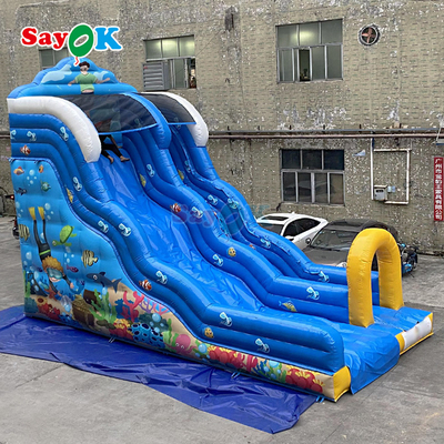 वाणिज्यिक inflatable पानी स्लाइड आउटडोर खेल के लिए बच्चों के लिए हटाने योग्य पानी स्लाइड के साथ बड़े inflatable स्लाइड