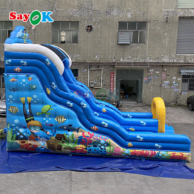 वाणिज्यिक inflatable पानी स्लाइड आउटडोर खेल के लिए बच्चों के लिए हटाने योग्य पानी स्लाइड के साथ बड़े inflatable स्लाइड