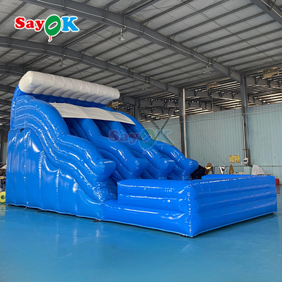 स्विमिंग पूल कारखाने के साथ inflatable पानी स्लाइड वयस्क के लिए अनुकूलित वाणिज्यिक विशाल पानी स्लाइड