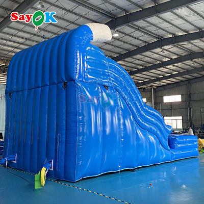 स्विमिंग पूल कारखाने के साथ inflatable पानी स्लाइड वयस्क के लिए अनुकूलित वाणिज्यिक विशाल पानी स्लाइड