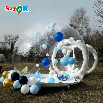 गोदाम 10 फुट बच्चे बुलबुला घर पारदर्शी inflatable पार्टी बुलबुला गुब्बारे घरों गुंबद