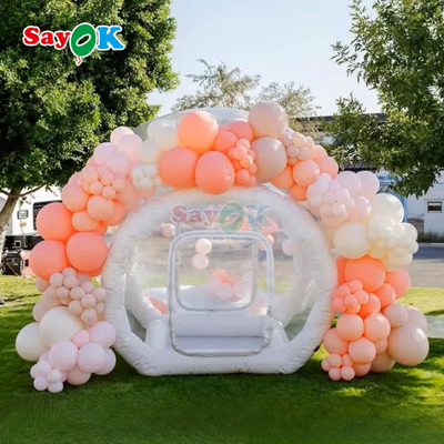 गोदाम 10 फुट बच्चे बुलबुला घर पारदर्शी inflatable पार्टी बुलबुला गुब्बारे घरों गुंबद