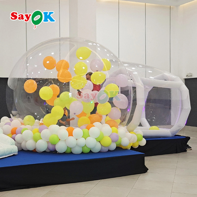 वेयरहाउस पोर्टेबल बबल गुब्बारा घर पीवीसी inflatable पार्टी बुलबुला तम्बू घर