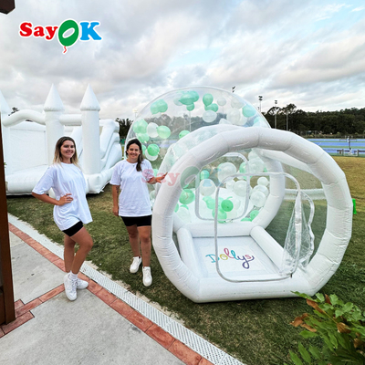 वेयरहाउस पोर्टेबल बबल गुब्बारा घर पीवीसी inflatable पार्टी बुलबुला तम्बू घर