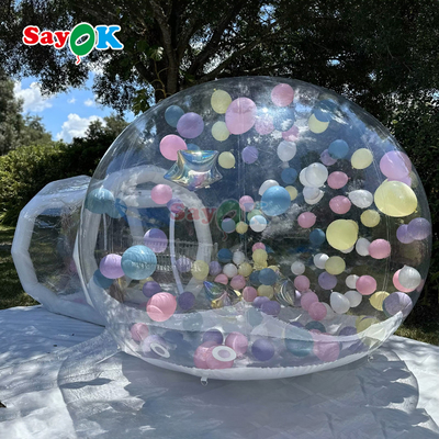आउटडोर कार्यक्रमों और पार्टियों के लिए अनुकूलित inflatable बबल गुब्बारा घर हवा तम्बू