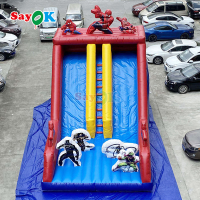 बच्चों और वयस्कों के लिए वाणिज्यिक रंगीन inflatable उछाल घर और स्लाइड कॉम्बो आउटडोर पीवीसी उछाल महल