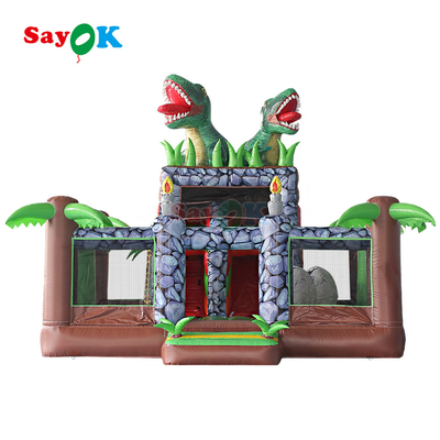 किराये और पिछवाड़े मनोरंजन के लिए ब्लोअर के साथ inflatable बाउंसी कैसल कॉम्बो