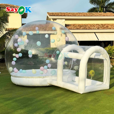 बच्चों के लिए सायक पारदर्शी बबल हाउस ट्रैंपोलिन inflatable बबल हाउस गुंबद