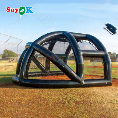 पोर्टेबल बैटिंग नेट वाटरप्रूफ inflatable बेसबॉल टेंट inflatable बेसबॉल खेल के लिए बैटिंग पिंजरे