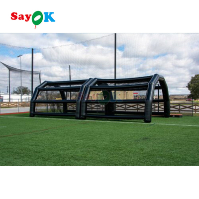 कारखाना inflatable बेसबॉल नेट आउटडोर पिंजरे हिटिंग टेंट वाटरप्रूफ inflatable खेल कोर्ट बेसबॉल फील्ड अभ्यास टेंट किराए के लिए