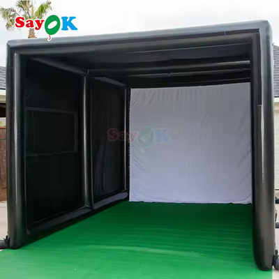 थोक आउटडोर पोर्टेबल inflatable आउटडोर खेल के लिए गोल्फ सिम्युलेटर टेंट
