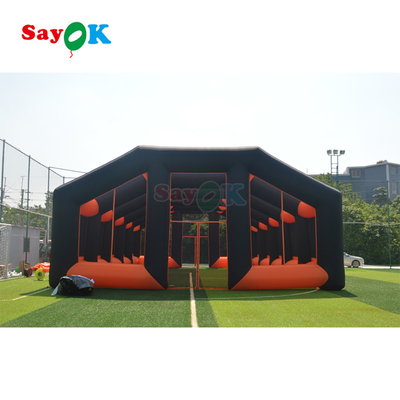 विशाल inflatable खेल सुरंग प्रवेश द्वार आउटडोर घटना Inflatable गुंबद खेल खेल के लिए तम्बू