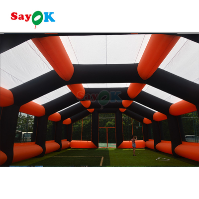 विशाल inflatable खेल सुरंग प्रवेश द्वार आउटडोर घटना Inflatable गुंबद खेल खेल के लिए तम्बू