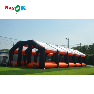 विशाल inflatable खेल सुरंग प्रवेश द्वार आउटडोर घटना Inflatable गुंबद खेल खेल के लिए तम्बू