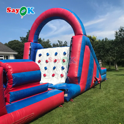 डबल सिलेबल inflatable बाधा पाठ्यक्रम inflatables आउटडोर विशाल inflatable बाधा पाठ्यक्रम वयस्कों के लिए