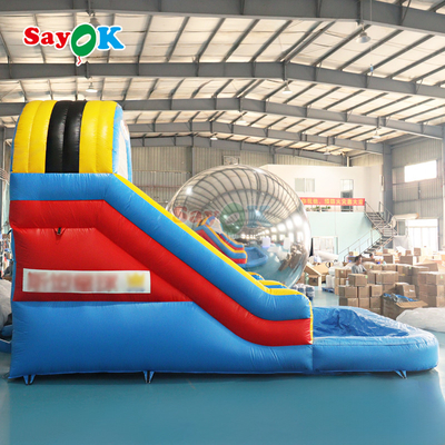 सुरक्षा स्लाइड के साथ उछल महल अनुकूलित inflatable उछल घर पानी स्लाइड inflatable बच्चों आउटडोर