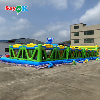 वाणिज्यिक inflatable बाधा पाठ्यक्रम विशाल inflatable खेल का मैदान आउटडोर बच्चों के लिए inflatable थीम पार्क