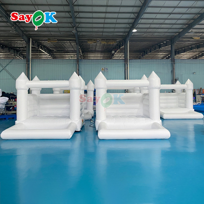 सायक गुलाबी inflatable छोटे उछाल घर सफेद inflatables जन्मदिन की पार्टी के लिए Boucy महल