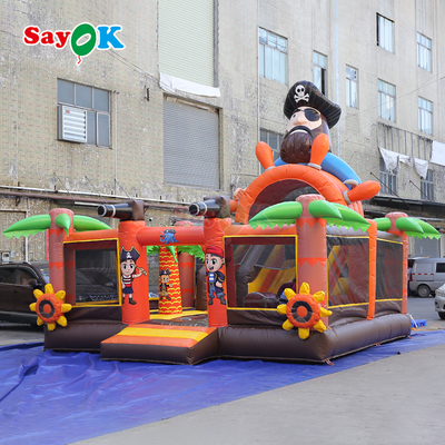 सैयोक समुद्री डाकू जहाज वाणिज्यिक उछाल घर स्लाइड के साथ कंबो inflatable bouncer