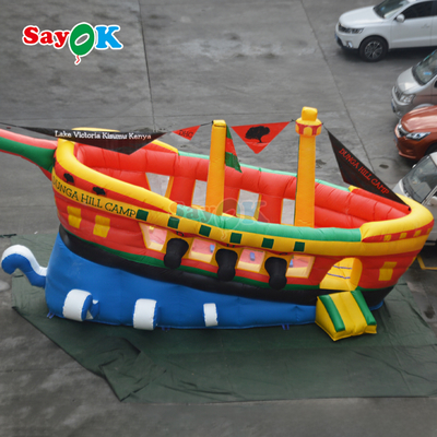 बच्चों के लिए अनुकूलित वाणिज्यिक समुद्री डाकू जहाज के लिए inflatable बाउंसर स्लाइड