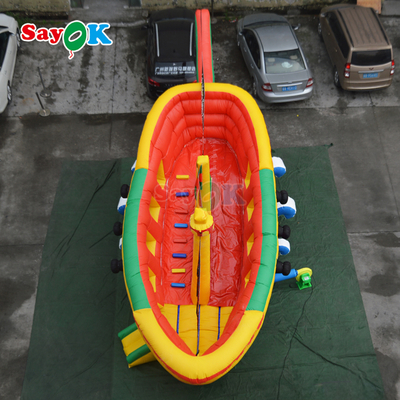 बच्चों के लिए अनुकूलित वाणिज्यिक समुद्री डाकू जहाज के लिए inflatable बाउंसर स्लाइड