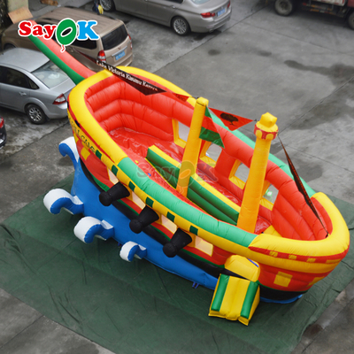 बच्चों के लिए अनुकूलित वाणिज्यिक समुद्री डाकू जहाज के लिए inflatable बाउंसर स्लाइड