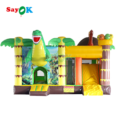 सायक वाणिज्यिक inflatables डायनासोर Inflatable बाउंस हाउस स्लाइड आउटडोर इवेंट के लिए
