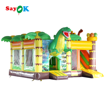 सायक वाणिज्यिक inflatables डायनासोर Inflatable बाउंस हाउस स्लाइड आउटडोर इवेंट के लिए