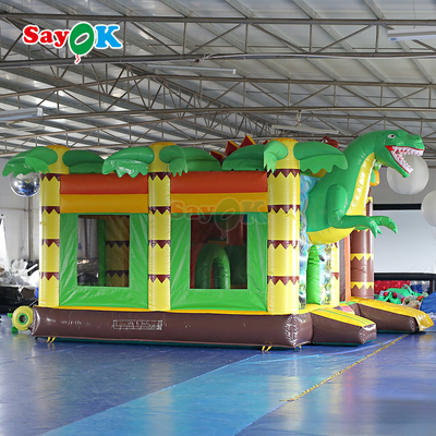 सायक वाणिज्यिक inflatables डायनासोर Inflatable बाउंस हाउस स्लाइड आउटडोर इवेंट के लिए