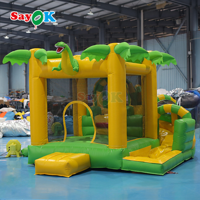 सायक कमर्शियल छोटे inflatable उछाल घर डायनासोर Inflatable Bouncer Combo बच्चों के लिए