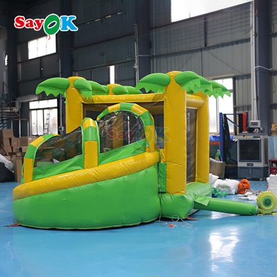 सायक कमर्शियल छोटे inflatable उछाल घर डायनासोर Inflatable Bouncer Combo बच्चों के लिए